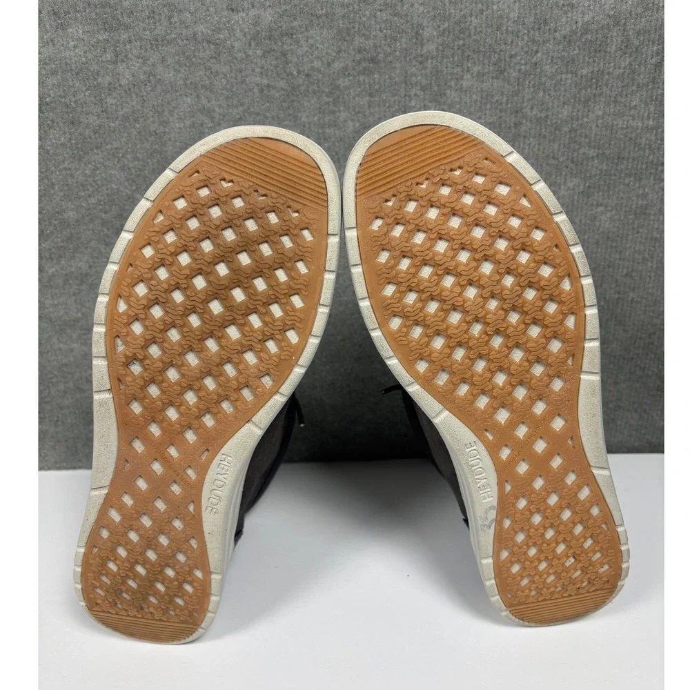 Hey Dude Wally Mid Grip Vin Classic Size 8 Black Oyster Black‎